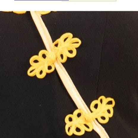 エロコスプレ 中華風刺繍ボタン付き深スリット長袖チャイナドレス