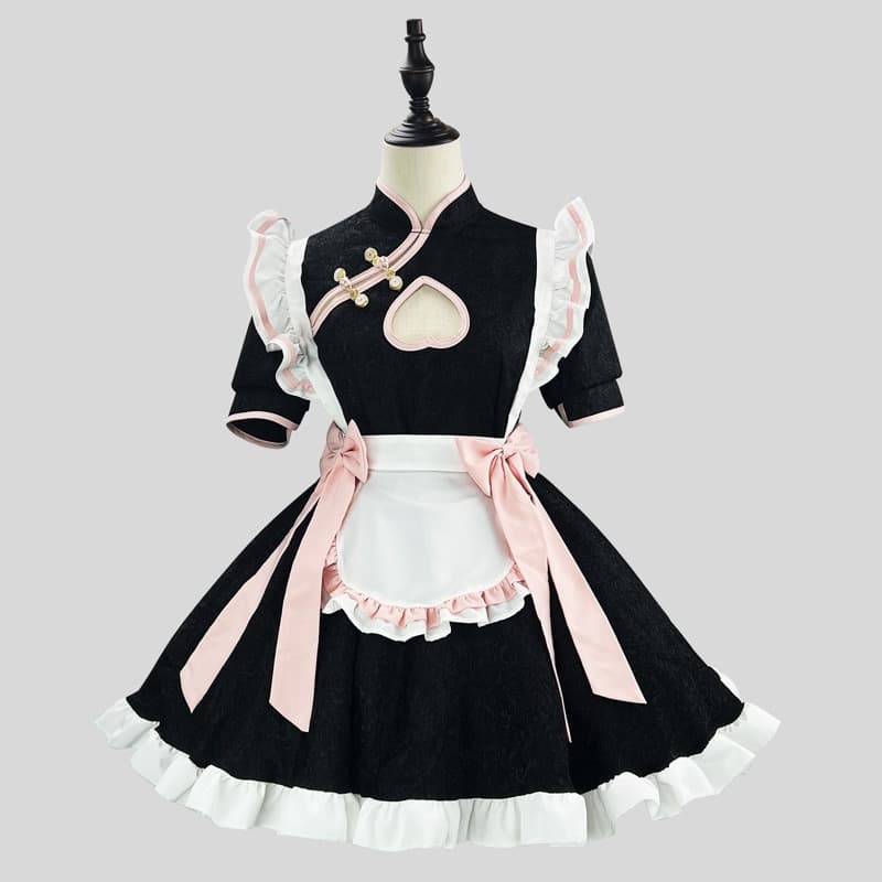 エロコスプレ セクシーメイド服 胸開きワンピース コスプレ衣装